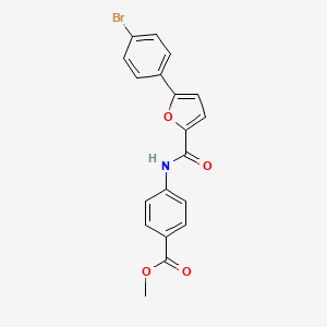 molecular formula C19H14BrNO4 B3654664 Methyl 4-[[5-(4-bromophenyl)furan-2-carbonyl]amino]benzoate 