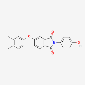 5-(3,4-DIMETHYLPHENOXY)-2-(4-HYDROXYPHENYL)-2,3-DIHYDRO-1H-ISOINDOLE-1,3-DIONE