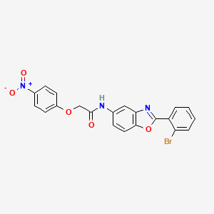 N-[2-(2-bromophenyl)-1,3-benzoxazol-5-yl]-2-(4-nitrophenoxy)acetamide