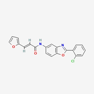 (2E)-N-[2-(2-chlorophenyl)-1,3-benzoxazol-5-yl]-3-(furan-2-yl)prop-2-enamide