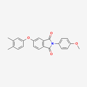 molecular formula C23H19NO4 B3654737 5-(3,4-dimethylphenoxy)-2-(4-methoxyphenyl)-1H-isoindole-1,3(2H)-dione 