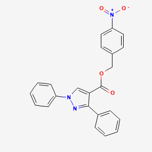 4-nitrobenzyl 1,3-diphenyl-1H-pyrazole-4-carboxylate