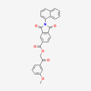 2-(3-METHOXYPHENYL)-2-OXOETHYL 2-(NAPHTHALEN-1-YL)-1,3-DIOXOISOINDOLE-5-CARBOXYLATE