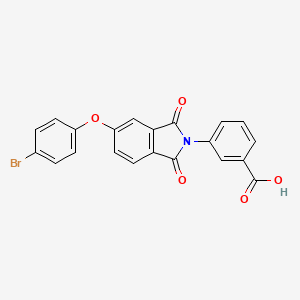 3-[5-(4-bromophenoxy)-1,3-dioxo-1,3-dihydro-2H-isoindol-2-yl]benzoic acid