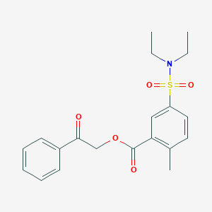 Phenacyl 5-(diethylsulfamoyl)-2-methylbenzoate