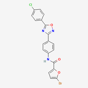 5-bromo-N-{4-[5-(4-chlorophenyl)-1,2,4-oxadiazol-3-yl]phenyl}furan-2-carboxamide