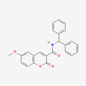 N-benzhydryl-6-methoxy-2-oxochromene-3-carboxamide