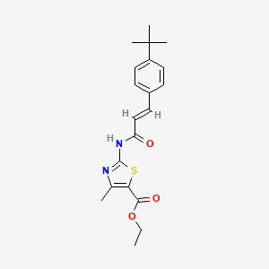 ethyl 2-{[3-(4-tert-butylphenyl)acryloyl]amino}-4-methyl-1,3-thiazole-5-carboxylate