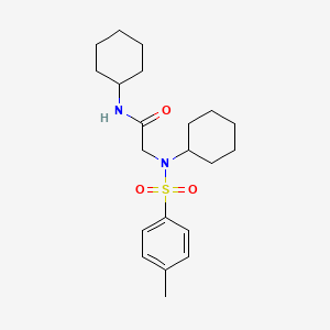 N-cyclohexyl-2-[cyclohexyl-(4-methylphenyl)sulfonylamino]acetamide