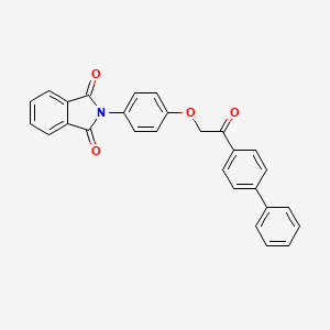 2-[4-(2-{[1,1'-BIPHENYL]-4-YL}-2-OXOETHOXY)PHENYL]ISOINDOLE-1,3-DIONE