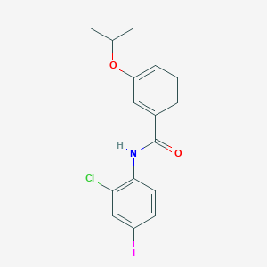 N-(2-chloro-4-iodophenyl)-3-(propan-2-yloxy)benzamide