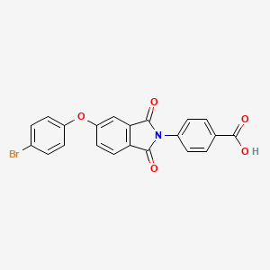 4-[5-(4-bromophenoxy)-1,3-dioxo-1,3-dihydro-2H-isoindol-2-yl]benzoic acid