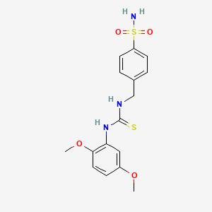 4-({[(2,5-Dimethoxyphenyl)carbamothioyl]amino}methyl)benzenesulfonamide