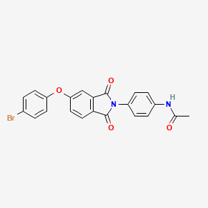 N-{4-[5-(4-bromophenoxy)-1,3-dioxo-1,3-dihydro-2H-isoindol-2-yl]phenyl}acetamide