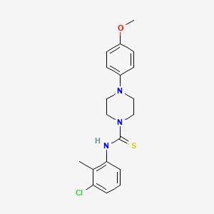 molecular formula C19H22ClN3OS B3655071 N-(3-chloro-2-methylphenyl)-4-(4-methoxyphenyl)piperazine-1-carbothioamide 