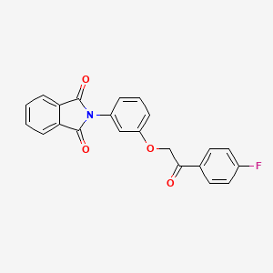 2-{3-[2-(4-fluorophenyl)-2-oxoethoxy]phenyl}-1H-isoindole-1,3(2H)-dione