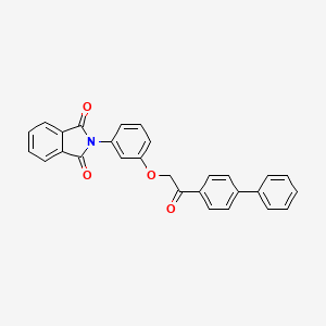 2-{3-[2-(4-biphenylyl)-2-oxoethoxy]phenyl}-1H-isoindole-1,3(2H)-dione