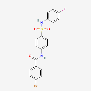 4-bromo-N-(4-{[(4-fluorophenyl)amino]sulfonyl}phenyl)benzamide