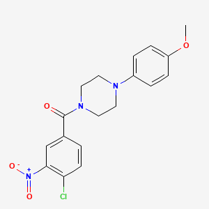 (4-Chloro-3-nitrophenyl)(4-(4-methoxyphenyl)piperazin-1-yl)methanone