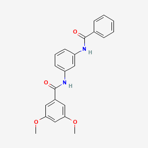 N-(3-benzamidophenyl)-3,5-dimethoxybenzamide