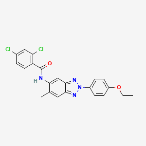 2,4-dichloro-N-[2-(4-ethoxyphenyl)-6-methyl-2H-benzotriazol-5-yl]benzamide