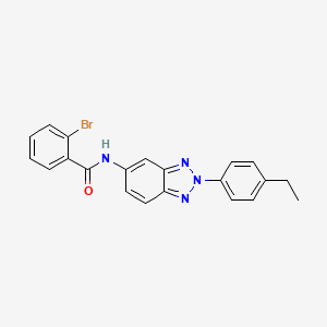 2-bromo-N-[2-(4-ethylphenyl)-2H-1,2,3-benzotriazol-5-yl]benzamide