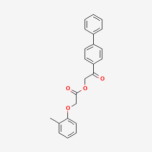 2-(4-biphenylyl)-2-oxoethyl (2-methylphenoxy)acetate