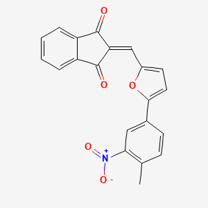 2-{[5-(4-methyl-3-nitrophenyl)furan-2-yl]methylidene}-1H-indene-1,3(2H)-dione