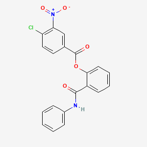 2-(anilinocarbonyl)phenyl 4-chloro-3-nitrobenzoate