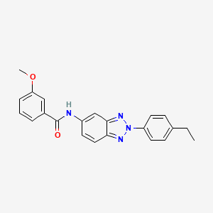 N-[2-(4-ethylphenyl)-2H-benzotriazol-5-yl]-3-methoxybenzamide