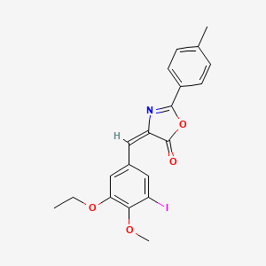 4-(3-ethoxy-5-iodo-4-methoxybenzylidene)-2-(4-methylphenyl)-1,3-oxazol-5(4H)-one