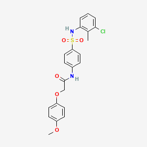 N-(4-{[(3-chloro-2-methylphenyl)amino]sulfonyl}phenyl)-2-(4-methoxyphenoxy)acetamide