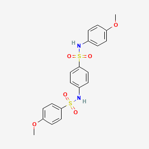 4-methoxy-N-(4-{[(4-methoxyphenyl)amino]sulfonyl}phenyl)benzenesulfonamide