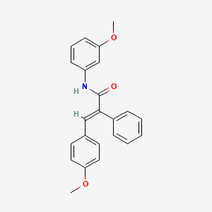 N-(3-methoxyphenyl)-3-(4-methoxyphenyl)-2-phenylacrylamide