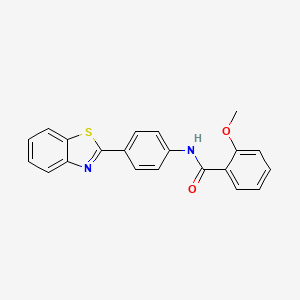 N-[4-(1,3-benzothiazol-2-yl)phenyl]-2-methoxybenzamide