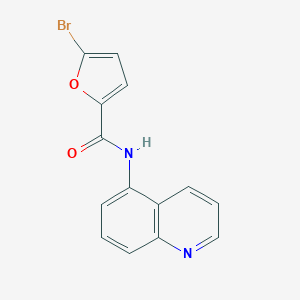 molecular formula C14H9BrN2O2 B365560 5-bromo-N-(quinolin-5-yl)furan-2-carboxamide CAS No. 878971-02-9