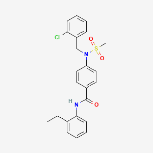 4-[(2-chlorobenzyl)(methylsulfonyl)amino]-N-(2-ethylphenyl)benzamide