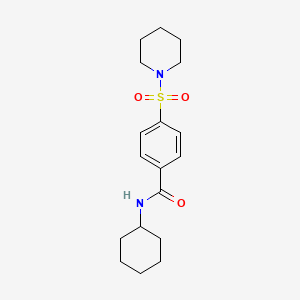 N-cyclohexyl-4-(1-piperidinylsulfonyl)benzamide