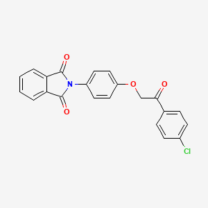 2-{4-[2-(4-chlorophenyl)-2-oxoethoxy]phenyl}-1H-isoindole-1,3(2H)-dione