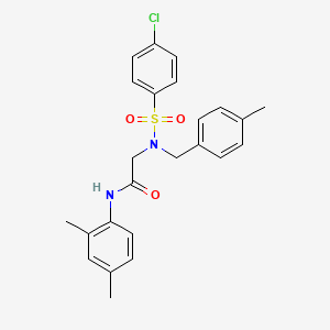 N~2~-[(4-chlorophenyl)sulfonyl]-N~1~-(2,4-dimethylphenyl)-N~2~-(4-methylbenzyl)glycinamide