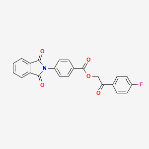 2-(4-fluorophenyl)-2-oxoethyl 4-(1,3-dioxo-1,3-dihydro-2H-isoindol-2-yl)benzoate