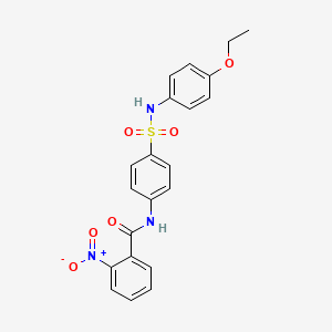 N-(4-{[(4-ethoxyphenyl)amino]sulfonyl}phenyl)-2-nitrobenzamide