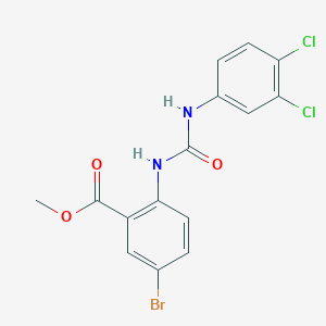 Methyl 5-bromo-2-{[(3,4-dichlorophenyl)carbamoyl]amino}benzoate