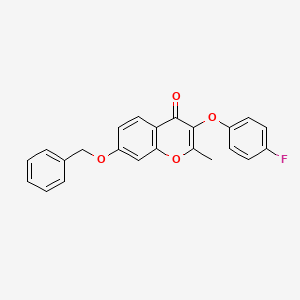 7-(benzyloxy)-3-(4-fluorophenoxy)-2-methyl-4H-chromen-4-one