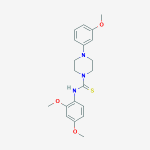 N-(2,4-dimethoxyphenyl)-4-(3-methoxyphenyl)piperazine-1-carbothioamide