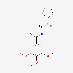 N-(cyclopentylcarbamothioyl)-3,4,5-trimethoxybenzamide