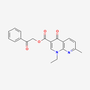 2-oxo-2-phenylethyl 1-ethyl-7-methyl-4-oxo-1,4-dihydro-1,8-naphthyridine-3-carboxylate