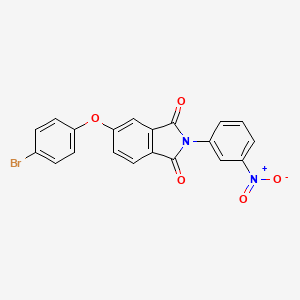 molecular formula C20H11BrN2O5 B3655888 5-(4-bromophenoxy)-2-(3-nitrophenyl)-1H-isoindole-1,3(2H)-dione 