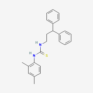 molecular formula C24H26N2S B3655933 N-(2,4-dimethylphenyl)-N'-(3,3-diphenylpropyl)thiourea 