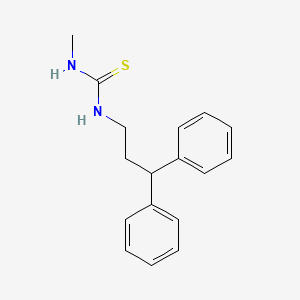 molecular formula C17H20N2S B3655936 1-(3,3-Diphenylpropyl)-3-methylthiourea 